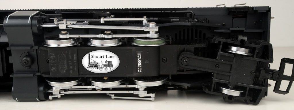 Front bogie showing LGB mfg. date 1994 rear bottom view