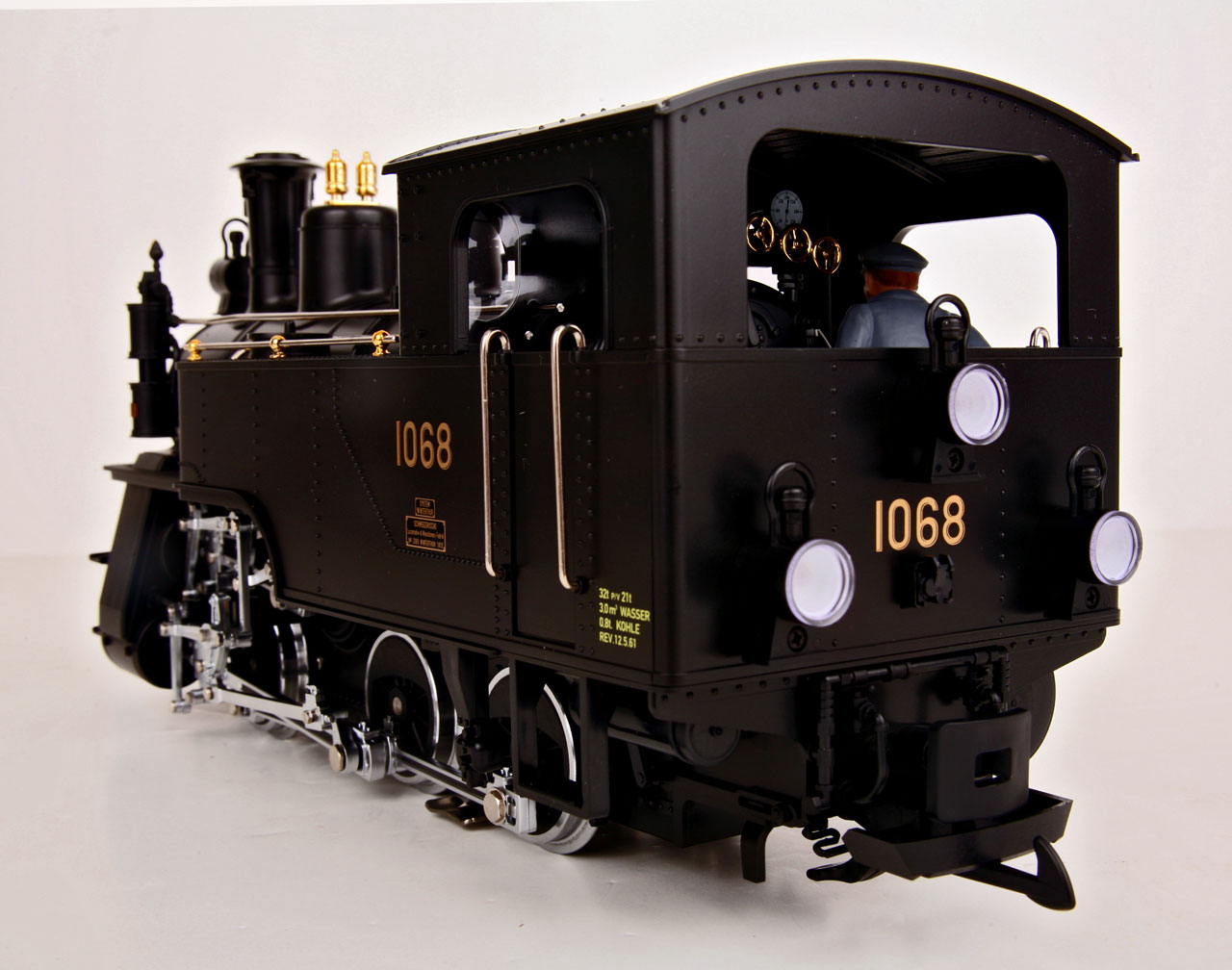 LGB 21471 MTS/DCC SBB-Brunig HG 3/3 Rack Steam Locomotive rear left